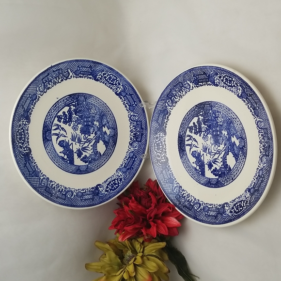unknown Other - Blue Willow Dinner Plates